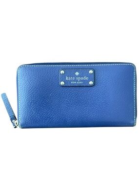 KATE SPADE NEW YORK Wellesley Neda Continental Wallet Pebbled Leather Like New
